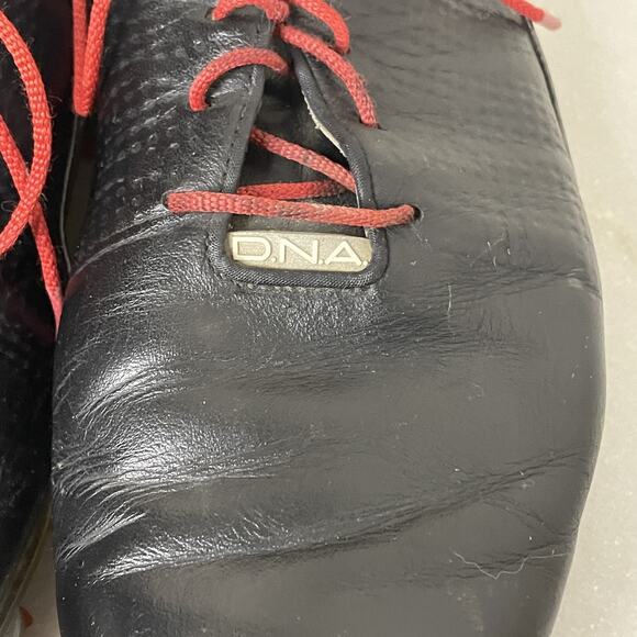 Footjoy Mens Sz 9.5 DNA 2.0 53385 Black Leather Lace Up Golf Shoes Soft Spikes - Picture 13 of 16